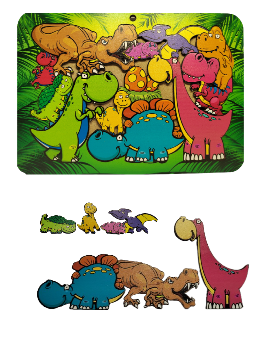 картинка Зоопазл "Динозавры" от магазина Апилка
