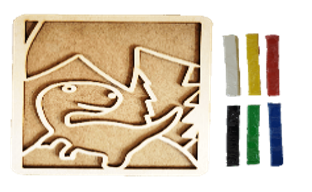 Набор для детского творчества для детей старше трех лет "Сделай сам" Раскраска пластилином 6